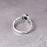 Buddha Stones 925 Sterling Silver Black Onyx Fortune Ring Ring BS 6