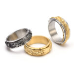Buddha Stones Dragon Titanium Steel Stimulation Rotatable Ring (Extra 30% Off | USE CODE: FS30) Ring BS 19