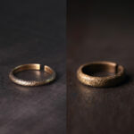 Buddha Stones Tibetan Vintage Texture Design Copper Luck Couple Ring Ring BS 12