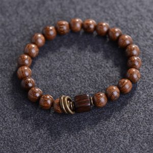Buddha Stones Phoebe Zhennan Wood Spirituality Bracelet Bracelet BS 17-19cm