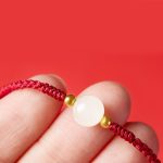 Buddha Stones Handcrafted Round Jade Lucky Bead Prosperity Braided Bracelet Bracelet BS 16