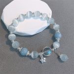 Buddha Stones Cat's Eye Moonstone Butterfly Star Charm Support Bracelet Bracelet BS Cat's Eye&Moonstone Star