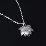Buddha Stones 925 Sterling Silver Lazurite Lotus Flower Self Care Necklace Pendant Necklaces & Pendants BS 6