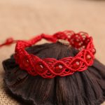 Buddha Stones Red Agate Confidence Red String Bracelet Bracelet BS Red Agate&Red String(Wrist Circumference 15-20cm)