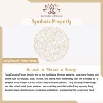 Buddha Stones Tang Dynasty Flower Design Engraved Copper Luck Cuff Bracelet Bangle Adjustable Ring Bracelet Bangle BS 8