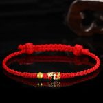 Buddha Stones 999 Gold Luck Koi Fish Handcrafted Braided String Bracelet Bracelet BS 4