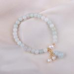 Buddha Stones Natural Jade Pearl Gourd Prosperity Luck Bracelet Bracelet BS 6