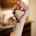 Buddha Stones Natural Fluorite Amethyst Silver Sheen Obsidian Tiger's Eye Protection Rope Bracelet Bracelet BS 8