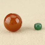 Buddha Stones Red Agate Green Aventurine Green Bodhi Seed Bead Calm Leather Rope Necklace Pendant Necklaces & Pendants BS 8