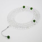 Buddha Stones 108 Beads White Crystal Jade Meditation Bracelet Mala Mala Bracelet BS 20