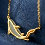 Buddha Stones 925 Sterling Silver White Jade Dolphin Luck Necklace Pendant Necklaces & Pendants BS 11