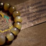 Buddha Stones Handmade Tibetan Sheep Horn Om Mani Padme Hum Auspiciousness Bracelet Bracelet BS 3