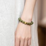 Buddha Stones Tibetan Green Sandalwood Soothing Cure Bracelet Bracelet BS 7