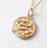 ❗❗❗A Flash Sale- Buddha Stones 925 Sterling Silver Tridacna Stone Year of the Dragon Fu Character Luck Strength Necklace Pendant Necklaces & Pendants BS 3