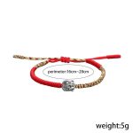 Buddha Stones Handmade Colorful King Kong Knot Buddha Serenity String Bracelet Bracelet BS 6