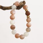 Buddha Stones Natural Sun Stone Gold Sandstone Wealth Positive Bracelet Bracelet BS 2