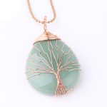 Buddha Stones Natural Quartz Crystal Tree Of Life Healing Energy Necklace Pendant Necklaces & Pendants BS 7