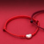 Buddha Stones 999 Sterling Silver Bean Design Luck Connection Handmade Braided Bracelet Bracelet BS 2