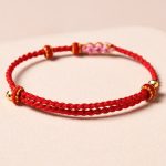 Buddha Stones Handmade Peach Blossom Protection Braided Rope Bracelet Bracelet BS 9
