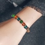 Buddha Stones Tibetan Colorful Glass Beads Copper Wealth Bracelet Bracelet BS 5