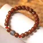 Buddha Stones Bodhi Seed Auspicious Cloud Fu Character Bead Peace Bracelet Bracelet BS 13