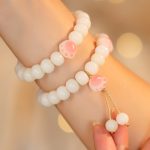 Buddha Stones Natural Bodhi Seed Lovely Paw Lucky Cat Paw Peace Bracelet Bracelet BS 2