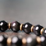 Buddha Stones Rainbow Obsidian Copper Love Healing Bracelet Bracelet BS 4