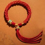 Buddha Stones Tibetan Handmade Luck Thangka Prayer Wheel Charm Weave String Bracelet Bracelet BS 3