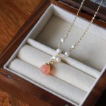 Buddha Stones Gold-plated Copper Natural Yanyuan Agate Pearl Positive Necklace Pendant Bracelet Earrings Set Bracelet Necklaces & Pendants BS Necklace
