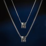 Buddha Stones 925 Sterling Silver Tibetan Om Mani Padme Hum Engraved Love Focus Necklace Pendant Necklaces & Pendants BS 2Pcs Om Mani Padme Hum(45cm&55cm Chain)