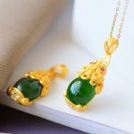 Buddha Stones Natural Jade PiXiu Balance Necklace Necklace BS 2