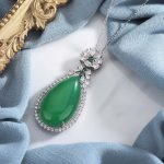 Buddha Stones Cyan Jade Harmony Necklace Necklaces & Pendants BS 2