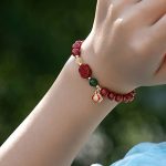 Buddha Stones Cinnabar Happiness Calm Bracelet Bracelet BS 4