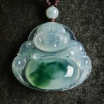 Buddha Stones Cyan Jade Luck Necklace Pendant Necklaces & Pendants BS Cyan Jade