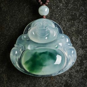 Buddha Stones Cyan Jade Luck Necklace Pendant Necklaces & Pendants BS Cyan Jade