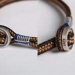 Buddha Stones  925 Sterling Silver Handmade Button Protection Weave String Bracelet Bracelet BS 6