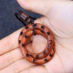 Buddha Stones Lightning Struck Jujube Wood Taoist Yin Yang Ring Qiankun Circle Leizu Taboo Luck Necklace Pendant 5
