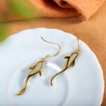 Fish Pattern Jade Luck Dangle Drop Earrings Earrings BS 8