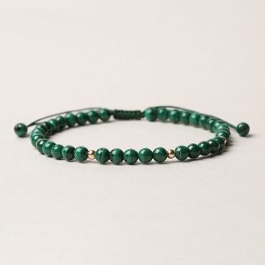 Buddha Stones Natural Malachite Protection Calmness String Bracelet