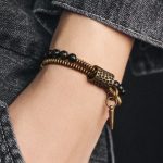 Buddha Stones Rainbow Obsidian Copper Inner Peace Healing Double Layer Bracelet Bracelet BS 2