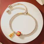 Buddha Stones 925 Sterling Silver Handmade Auspicious Chinese Character Blessing Braided String Bracelet Bracelet BS 4