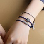 Buddha Stones Handmade Tibetan Om Mani Padme Hum Carved Auspicious Amulet Double Wrap Rope Bracelet Bracelet BS 3