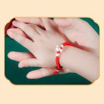 Buddha Stones 999 Sterling Silver Chinese Zodiac Red Rope Luck Handcrafted Kids Bracelet Bracelet BS 5