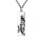 Buddha Stones Tathagata Buddha Strength Protection Amulet Lucky Pendant Necklace Necklaces & Pendants BS Buddha+80cm Chain