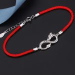 Buddha Stones Year Of The Dragon 999 Sterling Silver Endless Knot Luck Protection Bracelet Bracelet BS 4