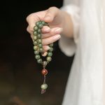 Buddha Stones Green Sandalwood Positive Peace Bracelet Bracelet BS 1