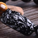 Buddha Stones Natural Black Obsidian PiXiu Tiger's Eye Strength Bracelet Bracelet BS 11