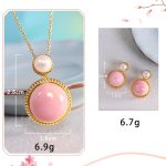 Buddha Stones 925 Sterling Silver Queen Conch Shell Pearl Luck Blessing Earrings Necklace Pendant Jewelry Set Bracelet Necklaces & Pendants BS 6