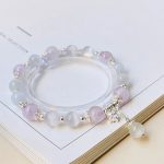 Buddha Stones 925 Sterling Silver Natural Amethyst Cat's Eye Spiritual Awareness Star Bracelet Bracelet BS 1
