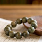 Buddha Stones Tibetan Green Sandalwood Soothing Cure Bracelet Bracelet BS 2